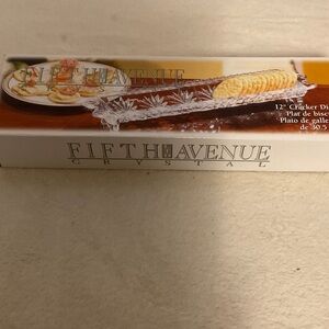 Park & Fifth Crystal Cracker Dish - Clear